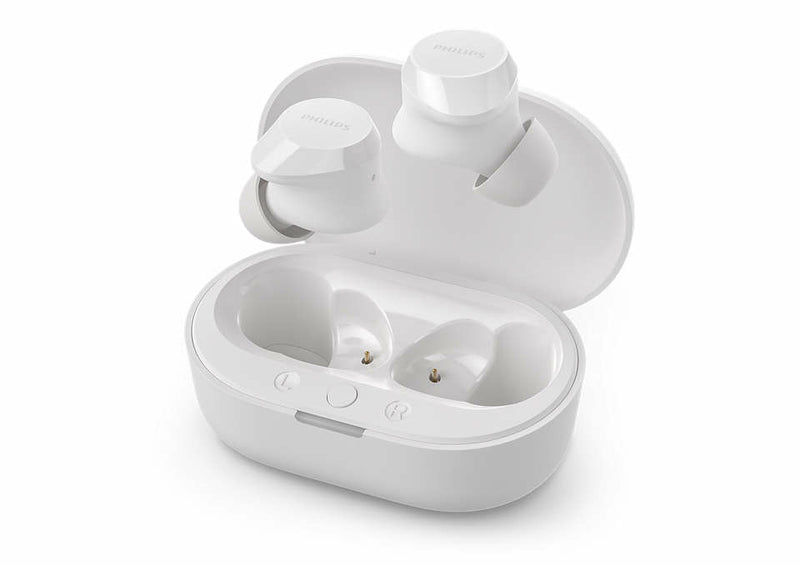 AURICOLARE BLUETOOTH PHILIPS TWS IN EAR WHITE TAT1209WT