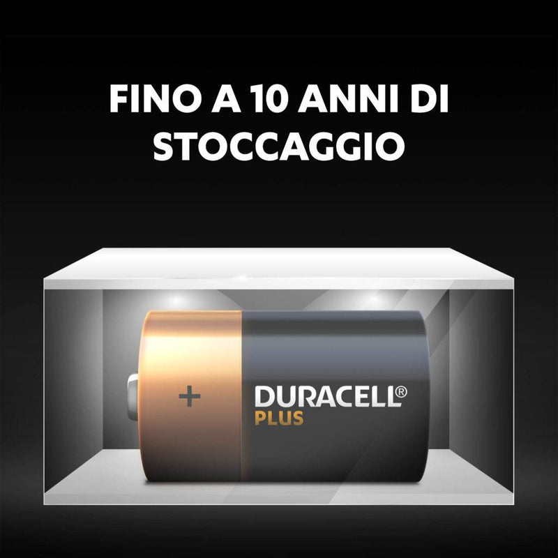 BATTERIA TORCIA DURACELL PLUS (D) MN1300 POWER DURALOCK BLISTER 2PZ