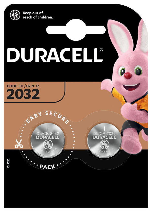 BATTERIA CR2032 A LITIO 3V DURACELL CONF.2PZ