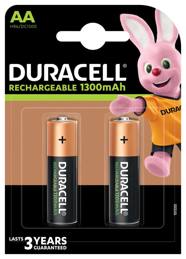 BATTERIA STILO RICARICABILE 1300MAH DURACELL 2PZ