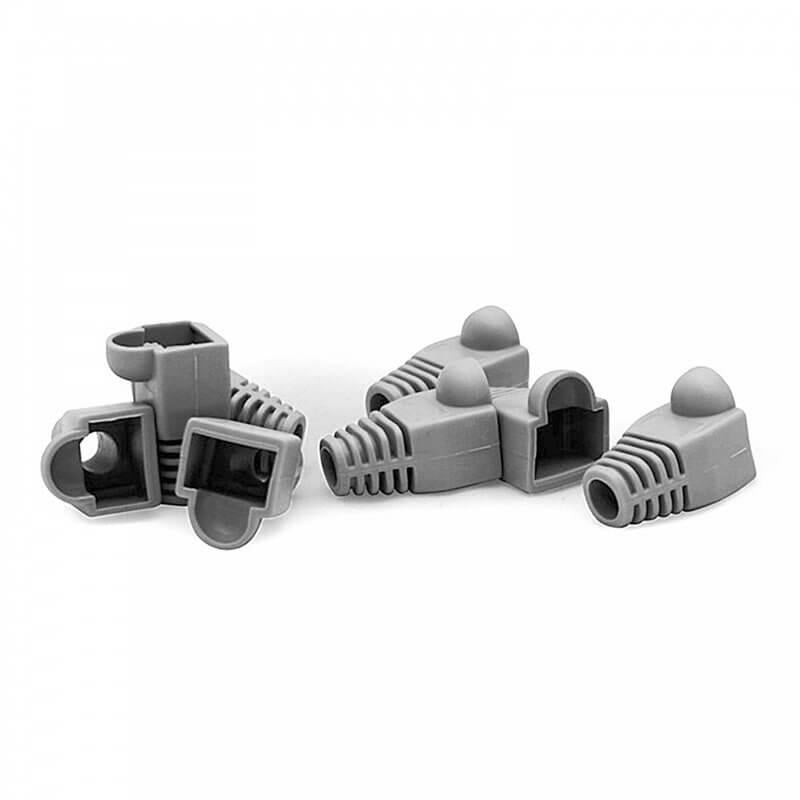 COPRIPLUG RJ45 CONF.50PZ COLORE GRIGIO/NERO