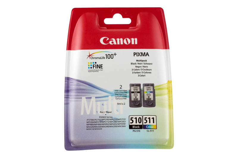 CARTUCCIA CANON PG-510/CL-511 MULTIPACK ORIGINALE