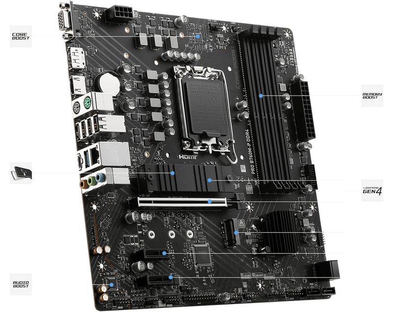 MOTHERBOARD 1700 B760M-P DDR4